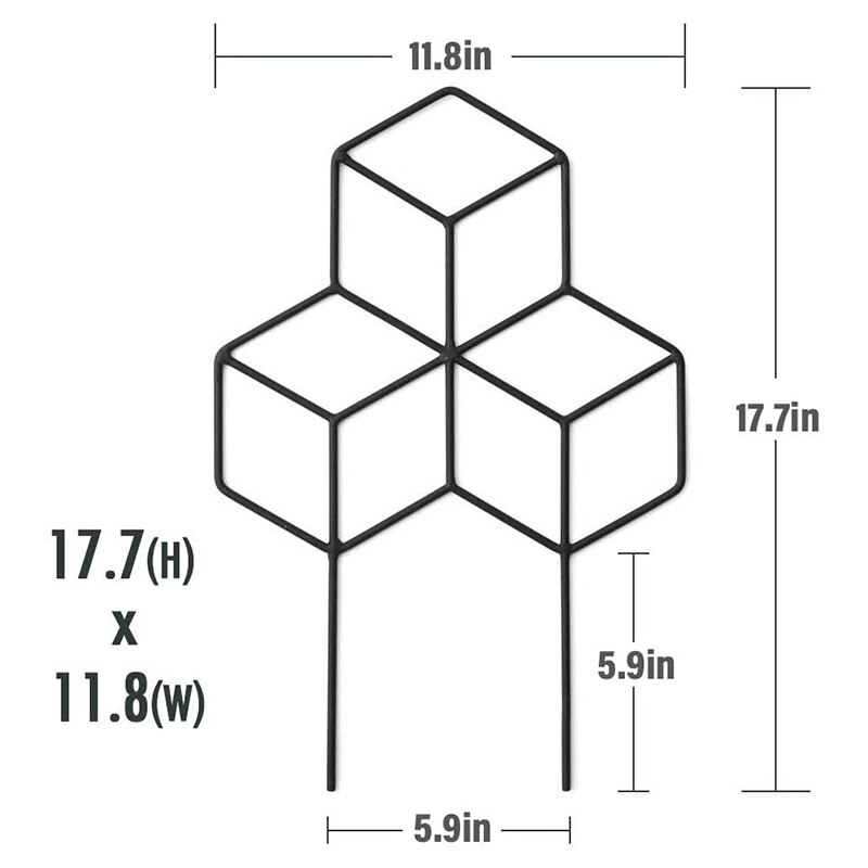 Garten Metall Spalier, Gitter-Förmigen Anlage Spalier für DIY Topf Klettern Pflanzen Unterstützung, Blume Gemüse Rose Reben