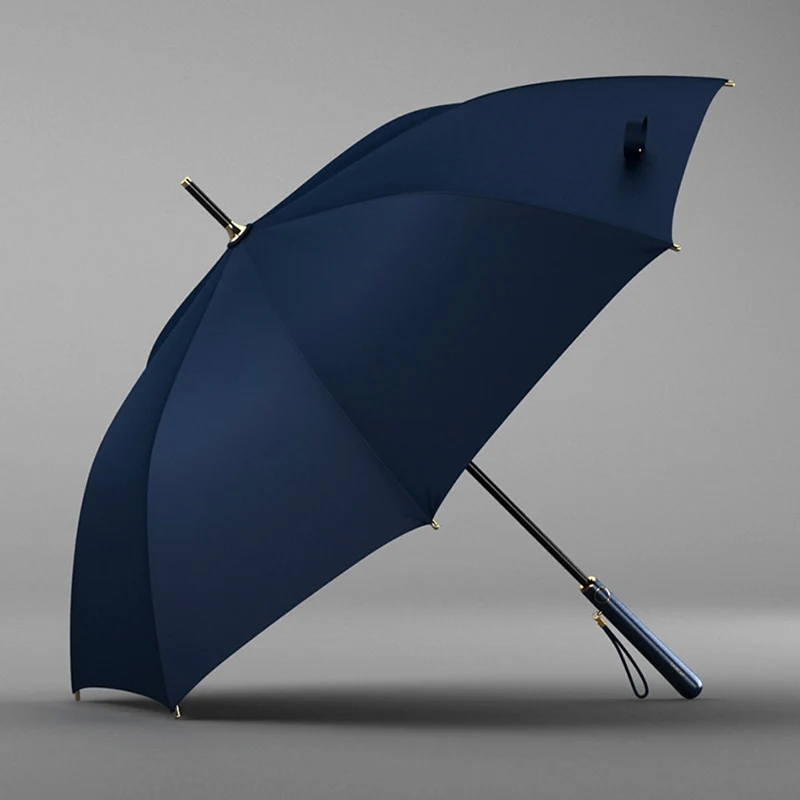 Olycat – Long parapluie Anti UV pour femmes, , de styliste, pour l&#39;extérieur, le Golf, le soleil, coupe-vent, Parasol de plage: Navy