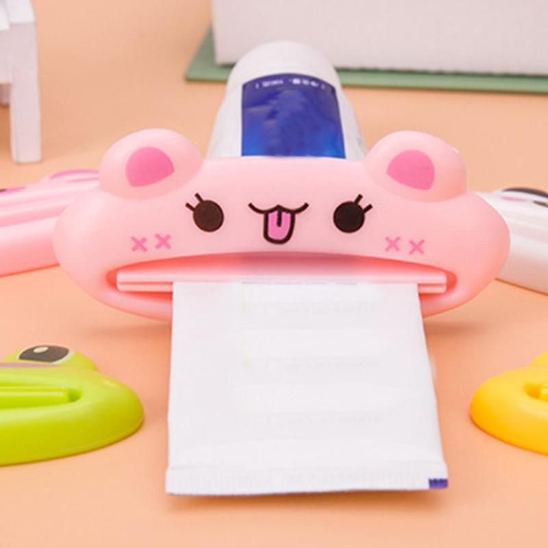 Animal Plastic Toothpaste Squeezer Cute Cartroon Bath Toothbrush Holder Bathroom Sets Home Commodity Bathroom Tube Tools