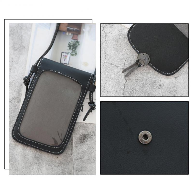 Style unique épaule sac à main sac de messager écran tactile téléphone portable portefeuille en cuir bandoulière sac à main fille