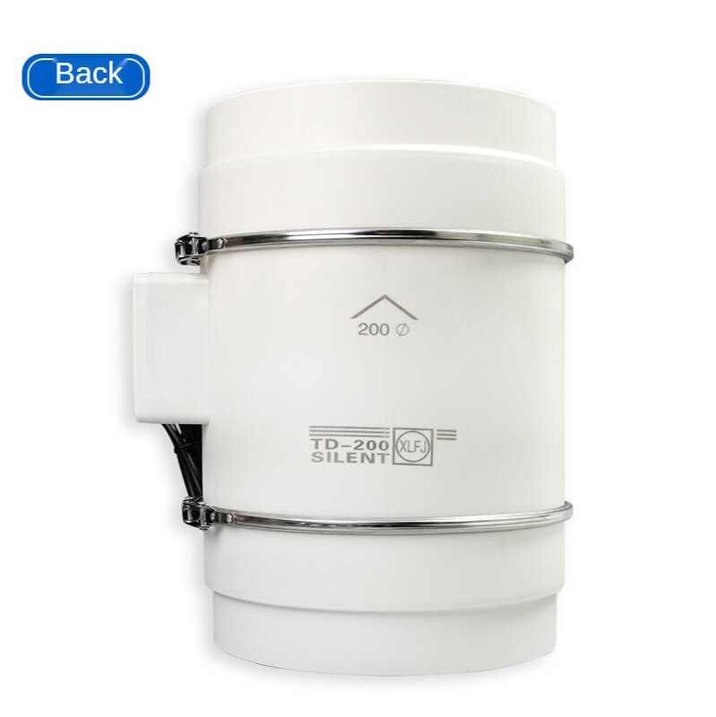 4 inch 220V Exhaust Fan Home Silent Inline Pipe Duct Fan Bathroom Extractor Ventilation Kitchen Toilet Wall Air Clean Ventilator