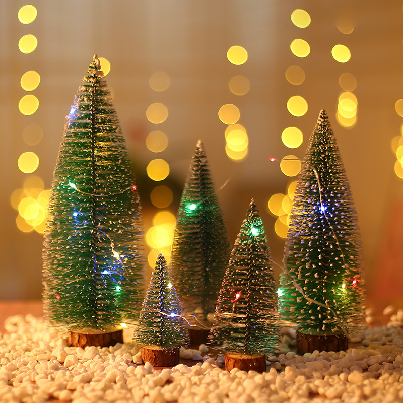 Small Mini Christmas Tree Office Window Desktop Decoration Christmas Christmas Ornaments Pine Tree Home Decor