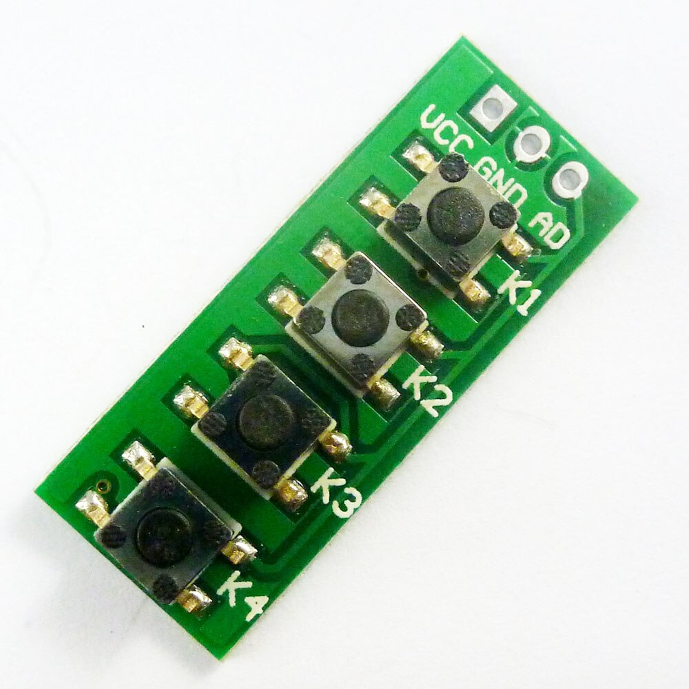 KC11B04 * 10 10PCS mit UNO MEGA2560 beispiel Code! 3,3 V 5V 4 Tasten 1 Analog ausgang AD Tastatur tastatur taste für Arduino