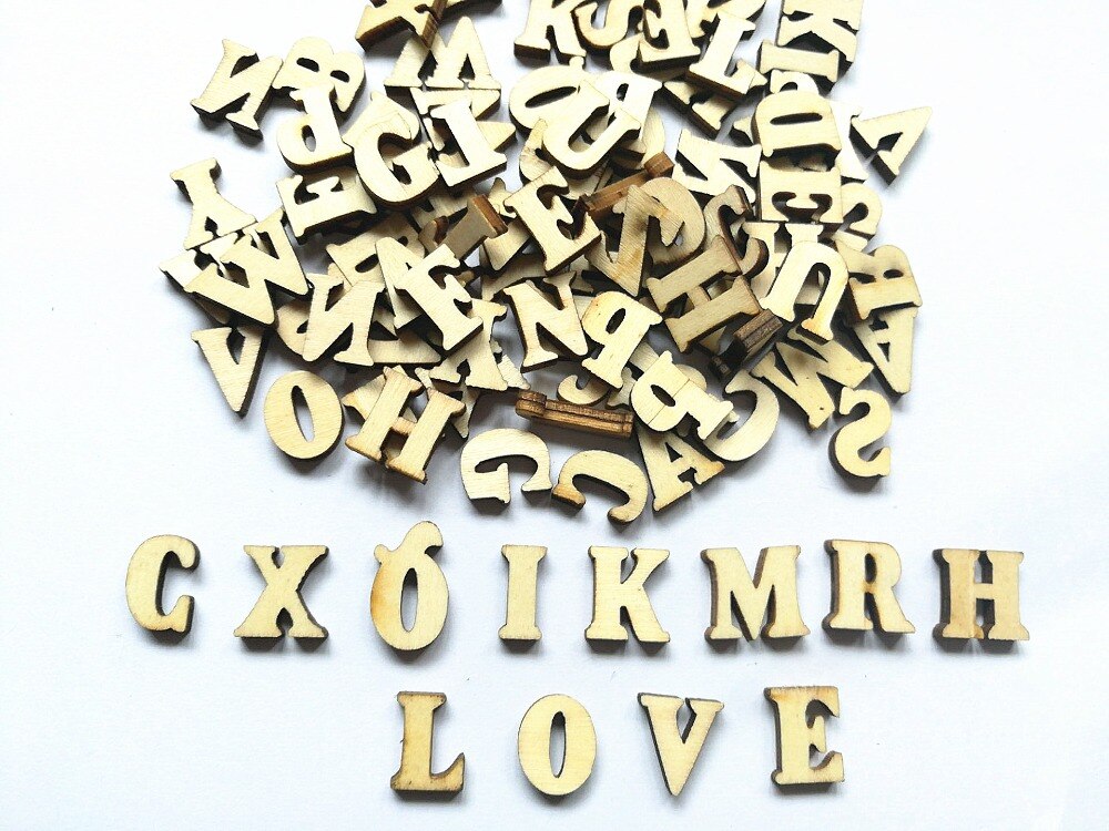 182pcs is 7 lot x 26pcs English letters Home Decor Decoration Wood Wooden Letters Alphabet Wedding party Birthday diy Craft