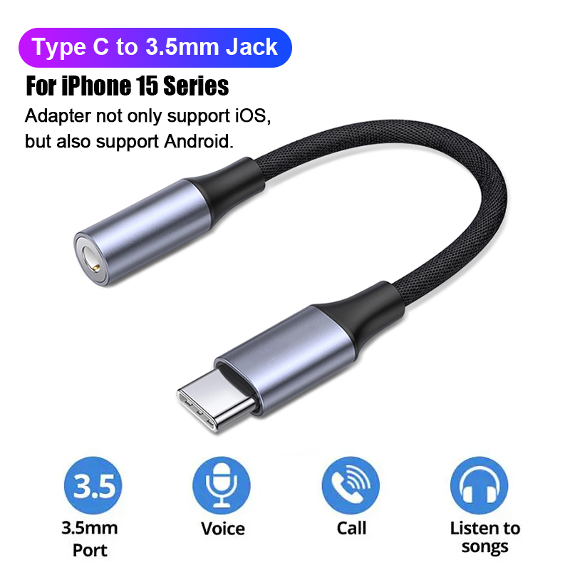 Lightning to 3.5 mm Headphone Jack Adapter Phone Dongle Converter Aux Audio Adaptor for Apple iPhone 14 13 12 11 XS XR X 8 iPad