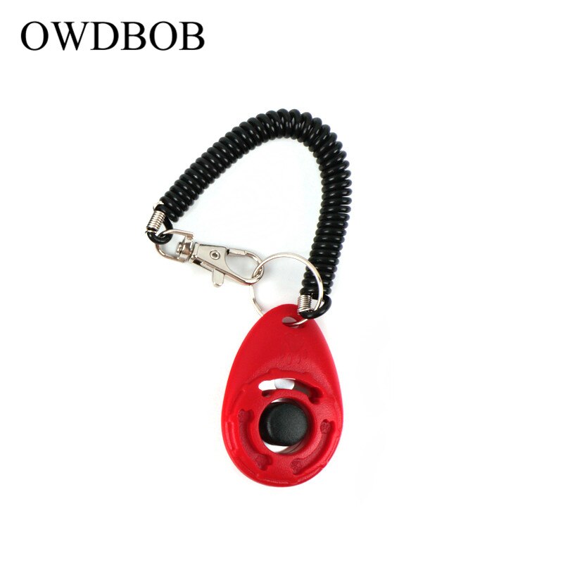 OWDBOB Pet Trainer Pet Puppy Dog Training Clickers Verstelbare Sound Sleutelhanger en Polsband Doggy Trein Klik Huisdier Accessoires