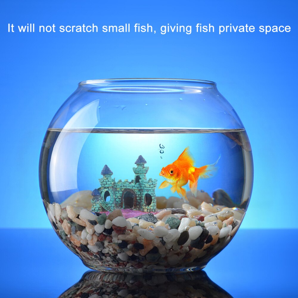 Aquarium landschapsversieringen kasteelvilla aquariumdecoratie (groen)