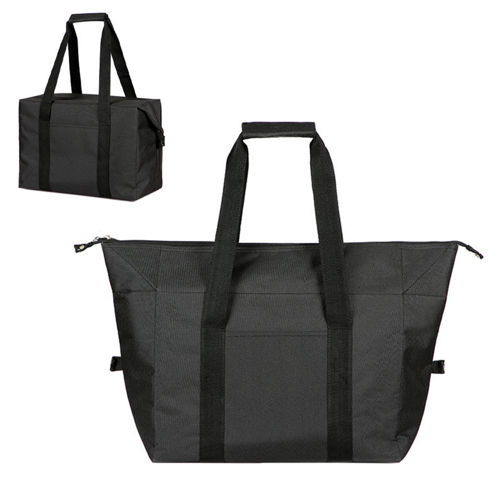 Cooler Bag Portable Insulated Cooler Bag for Travel Hiking Beach Picnic BBQ Party: Black L