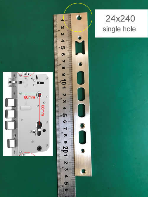 Serrure d'empreintes digitales, corps de serrure d'équipement dédié, structure d'engrenage interne, anti-coincement pour serrure intelligente, rembourrage 6068 pour différentes tailles de panneaux: MARRON / 22*168 (5072)