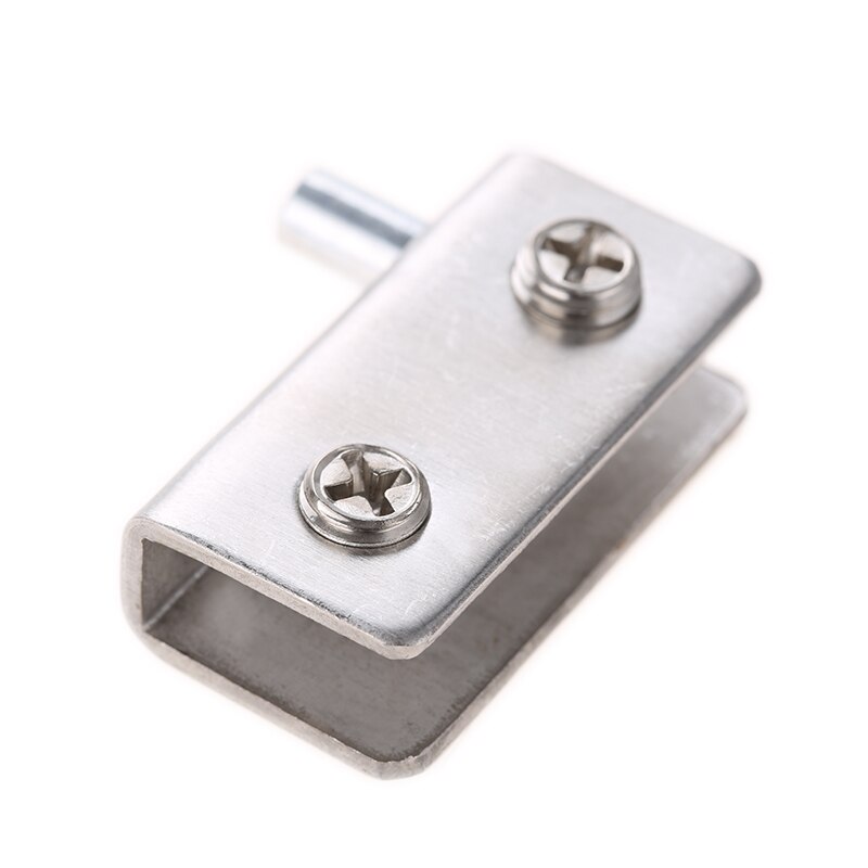 2 Stuks Rvs Glas Scharnieren Voor 5-8Mm/8-10Mm Badkamer Glazen Deur Glas pivot Klemmen Kast Display Kasten Glasklemmen