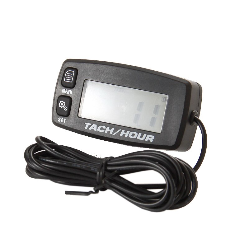 Qiilu Tijdteller, digitale trilmeter, draadloos, voor de vibrerende machine, motorfiets, ATV, boot