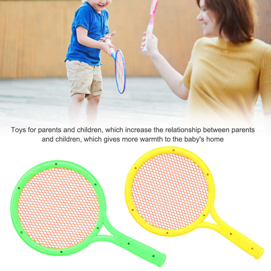 1Set Mini Dual Badminton Tennis racchetta Mini Badminton racchetta Outdoor Educational Baby Sports gioco gioca giocattoli per bambini