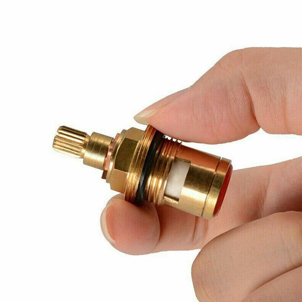 1 Pair Replacement Valves Ceramic Tap Valve For Bathroom Hardware Accessories Faucet Cartridges 20 Teeth 1/2 Thread