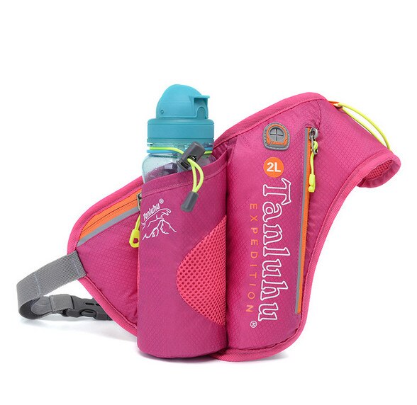 Running Marathon Heuptas TANLUHU 371 Nylon Sporttas Waterkoker Zak Outdoor Klimmen Wandelen Bag: Rose