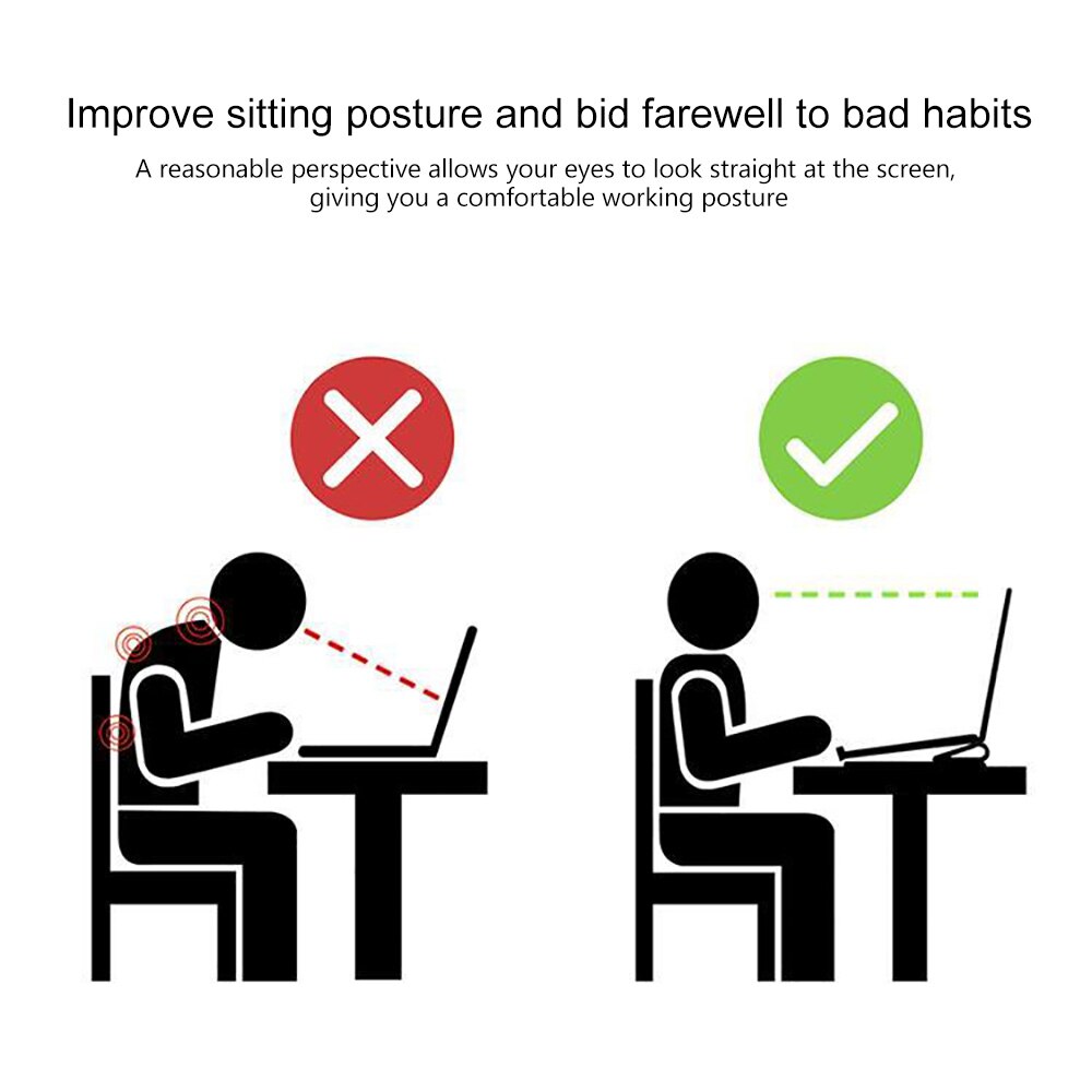 Portable Simple Laptop Stand Adjustable Cooling Bracket Desktop Computer Increased Shelf Cooler Base Pad Bracket Office Supplies