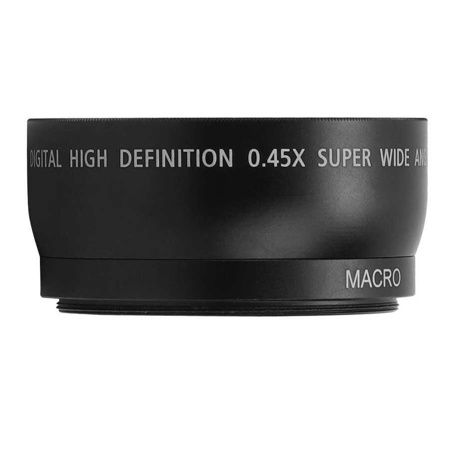 Teleobjektivsenhed len dele jsr‑ 1152 55mm 0 45x avanceret vidvinkel makroobjektiv, der passer til alle kameralinser med 55mm diameter