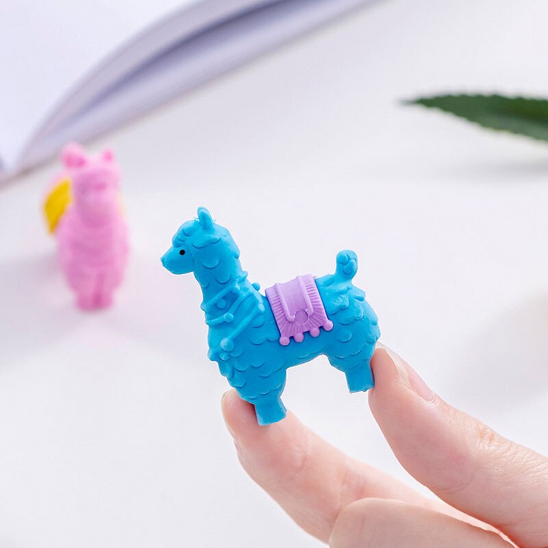 Schattige Kleine Alpaca Rubber Eraser School Kantoorbenodigdheden Prijs Voor School Kantoorbenodigdheden Voor Kids Wissen