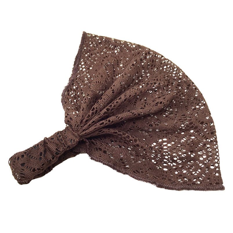 nuevas mujeres Yoga encaje hueco cabeza envolver amplia diadema flor diadema accesorios al por mayor y al por mayor # K29: C