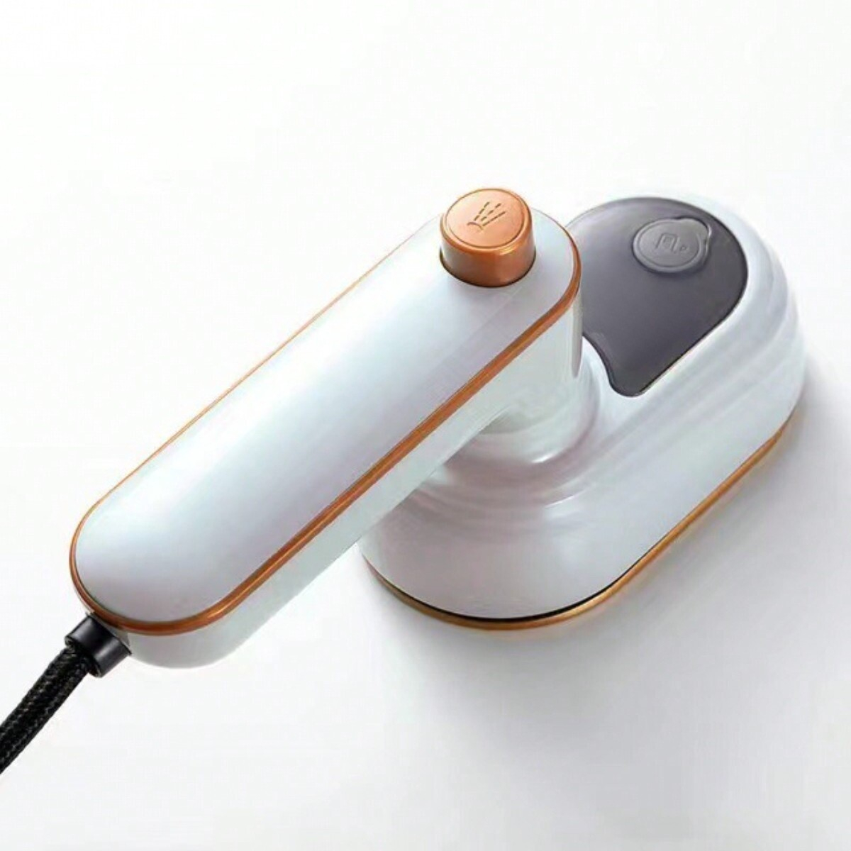 La mini máquina de planchar puede girar 180 grados, planchar ropa de viaje, plancha eléctrica pequeña con cable de calentamiento rápido para el hogar: Blanco / US