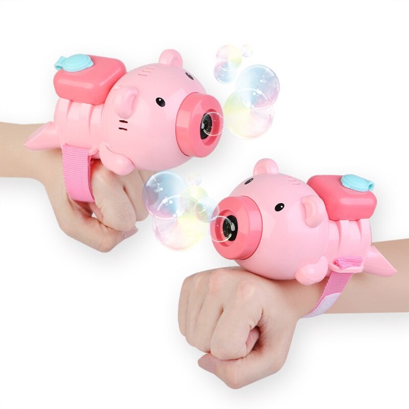 Macchina Per bolle macchina automatica Per bolle con liquido Per bolle un cinturino da polso oltre 600 bolle al minuto giocattolo soffiante Per bolle Per bambini Bo