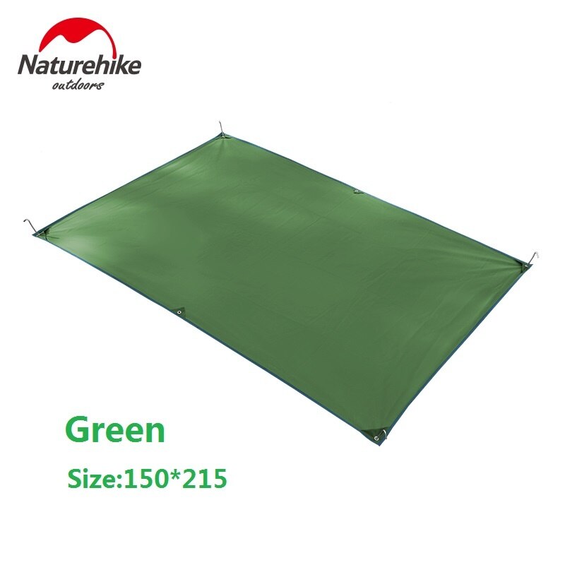 Naturehike 2-4 Person Cover Cloth Awning Picnic Mat Tent Outdoor Camping Mat Picnic Velarium For 3-4 Person Hiking Camping Tavel: Army green 2 person