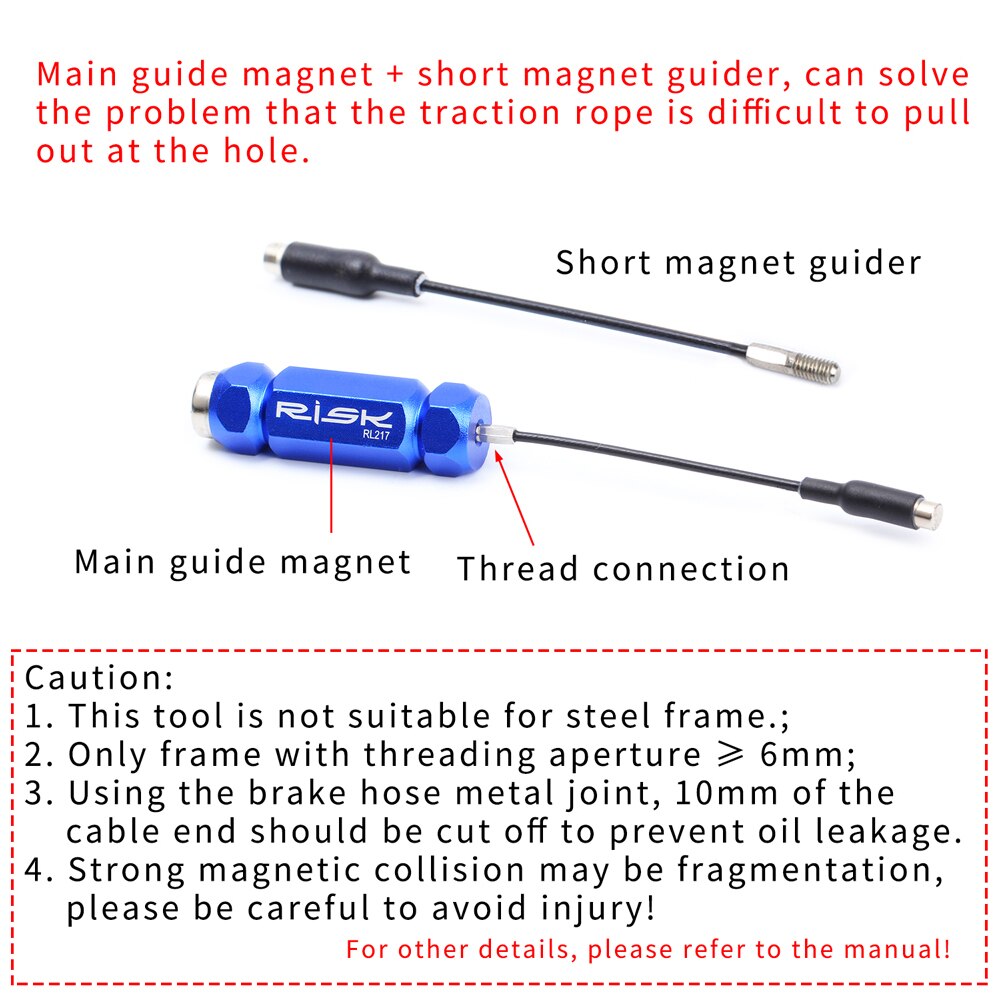 Bike Internal Cable Routing Tool Steel Bike Replaceable Wire Shifter For Mountain Road Bike Internal Cable Routing Tool Bicycle