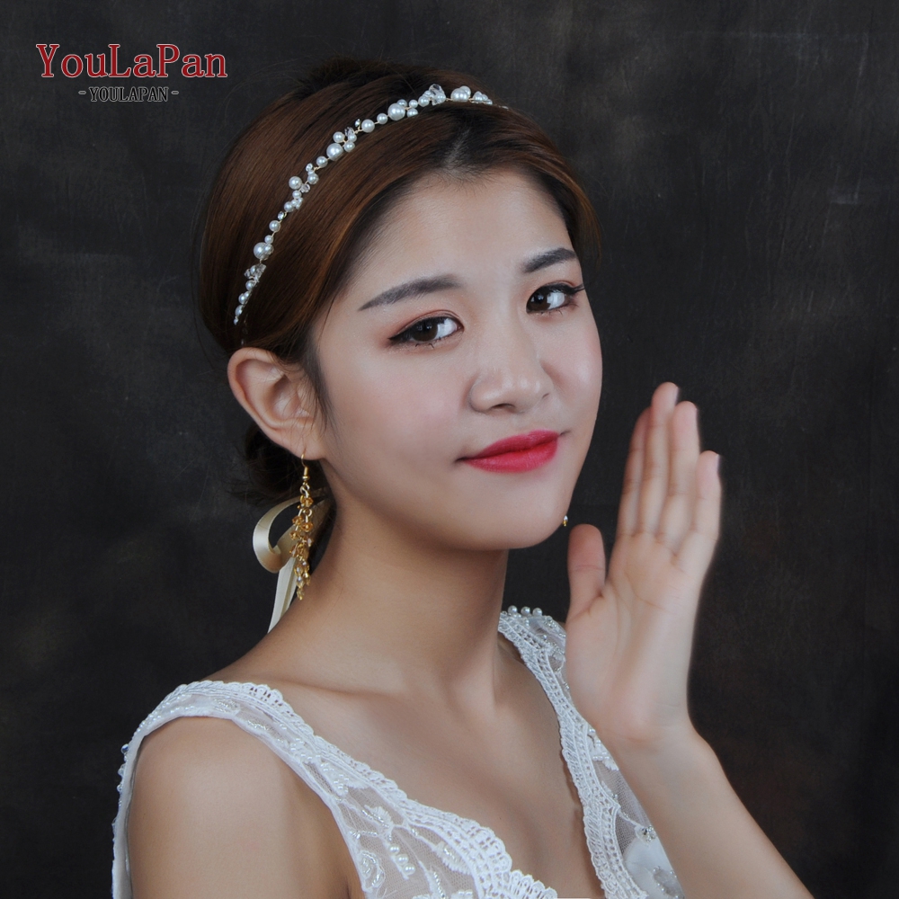 YouLaPan SH03-G Jeweled Bridal Belt Trim Crystal Wedding Ivory Sash Belt Ribbon Sash Belt Thin Bridal Crystal Belt for Bride