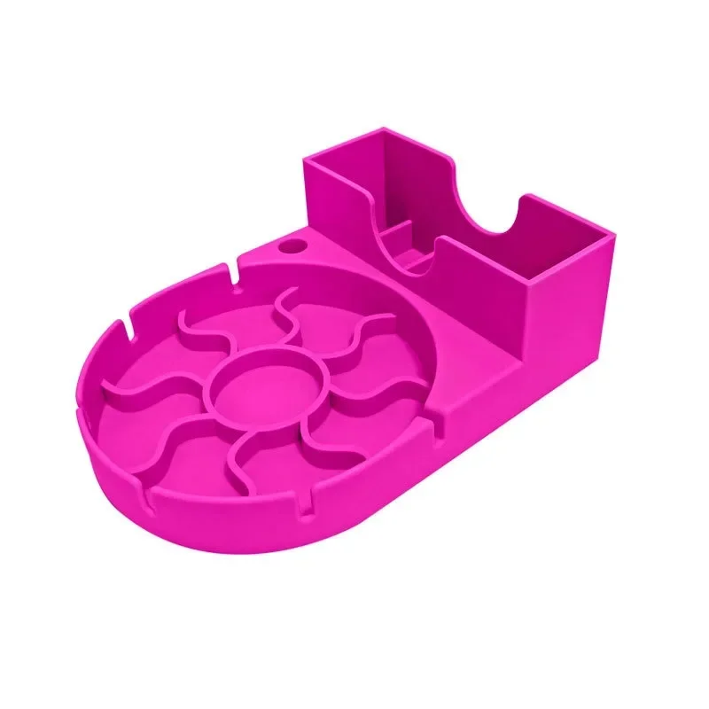 Meerkleurig Siliconen Afvoerrek voor Tumbler 40oz Cup Droogrekken Stro Beker Deksel Houder Waterfles Accessoires Droogstation: plum