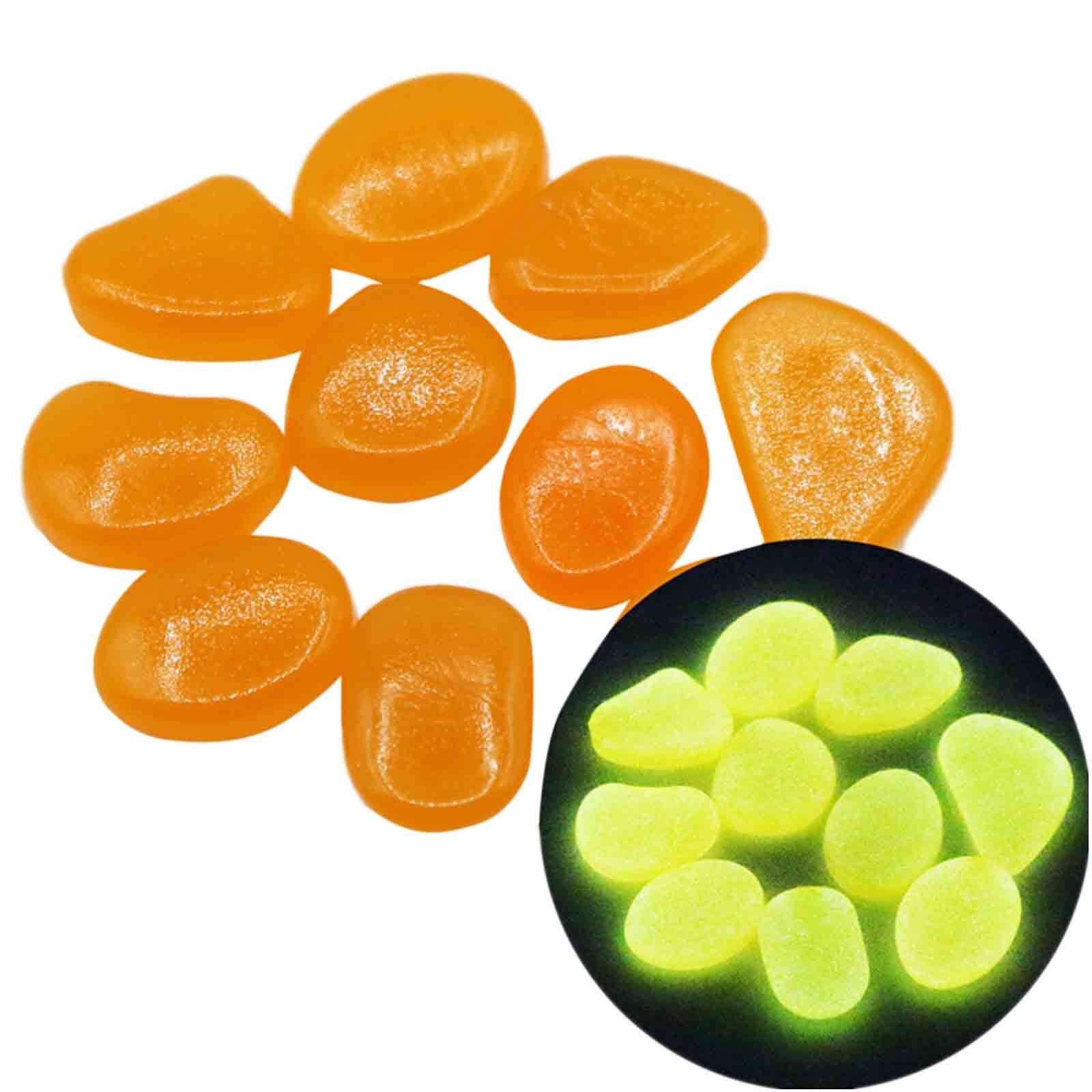 100pcs Glow In The Dark Garden Pebbles Glow Stones Rocks For Walkways Garden Path Patio Lawn Garden Yard Decor Luminous Stones: G