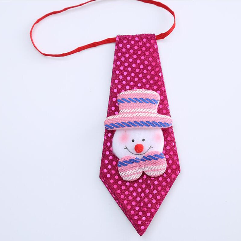 RBOCOTT-Corbata de Navidad para niño, corbatas novedosas para niños, corbata de muñeco de nieve de Santa Claus para de Festival, decoración de baile de