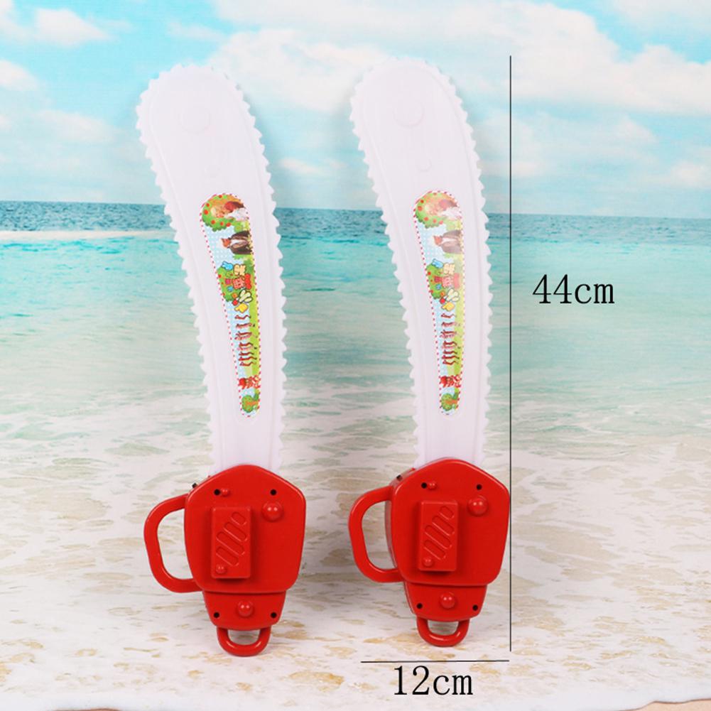 Kinder Leucht Kunststoff Elektrische Spielzeug Sah mit Sound Geburtstag Weihnachten Dekoration