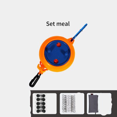 Portable Clothes Line Retractable Outdoor Travel Windproof Recycling Cassette Drying Clothing Hanger Rope With Storage Case 8m: Package 3