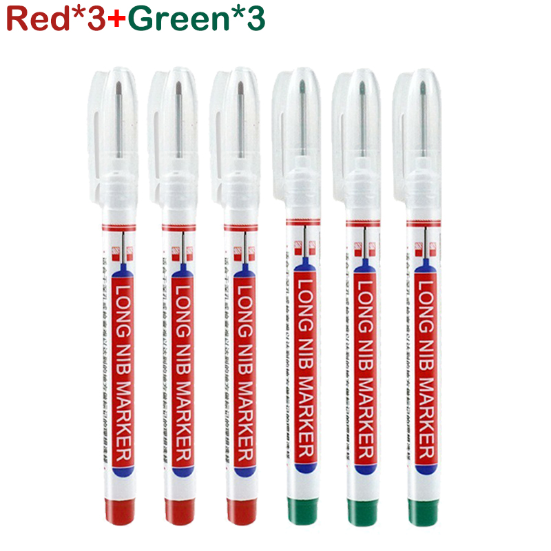 20 mm tiefes See, langer Spitzenkopf, Permanentmarker, Mehrzweck-Perforationsstift aus Metall, wasserdichte Badezimmer-Holzbearbeitungsdekoration: marine Blau