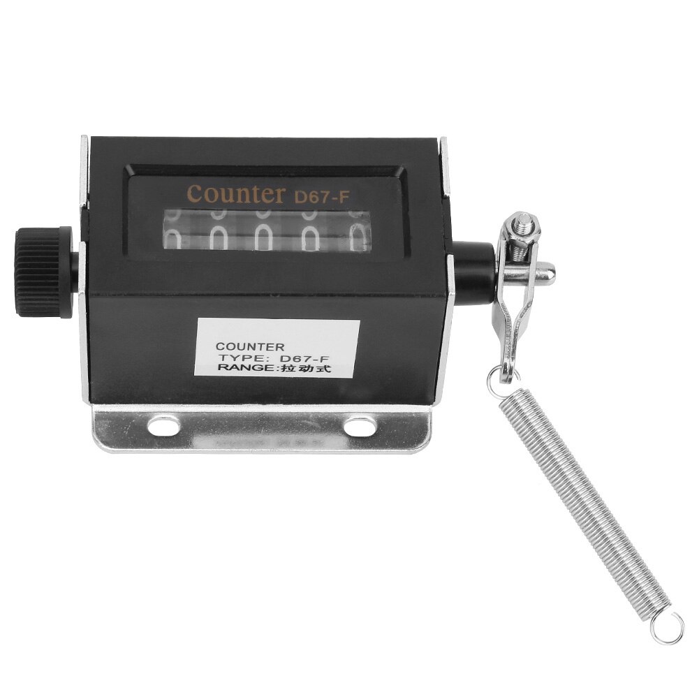 0-99999 mechanische kliktellers 5 cijferige mechanische resetbare handmatige handtrekslagteller  d67f