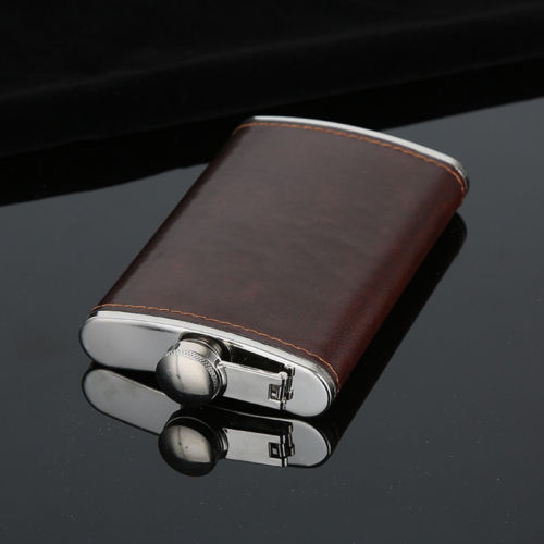 HIP FLASK Stainless Steel Pocket Drink Whisky Flasks Alcohol Engraved Steel