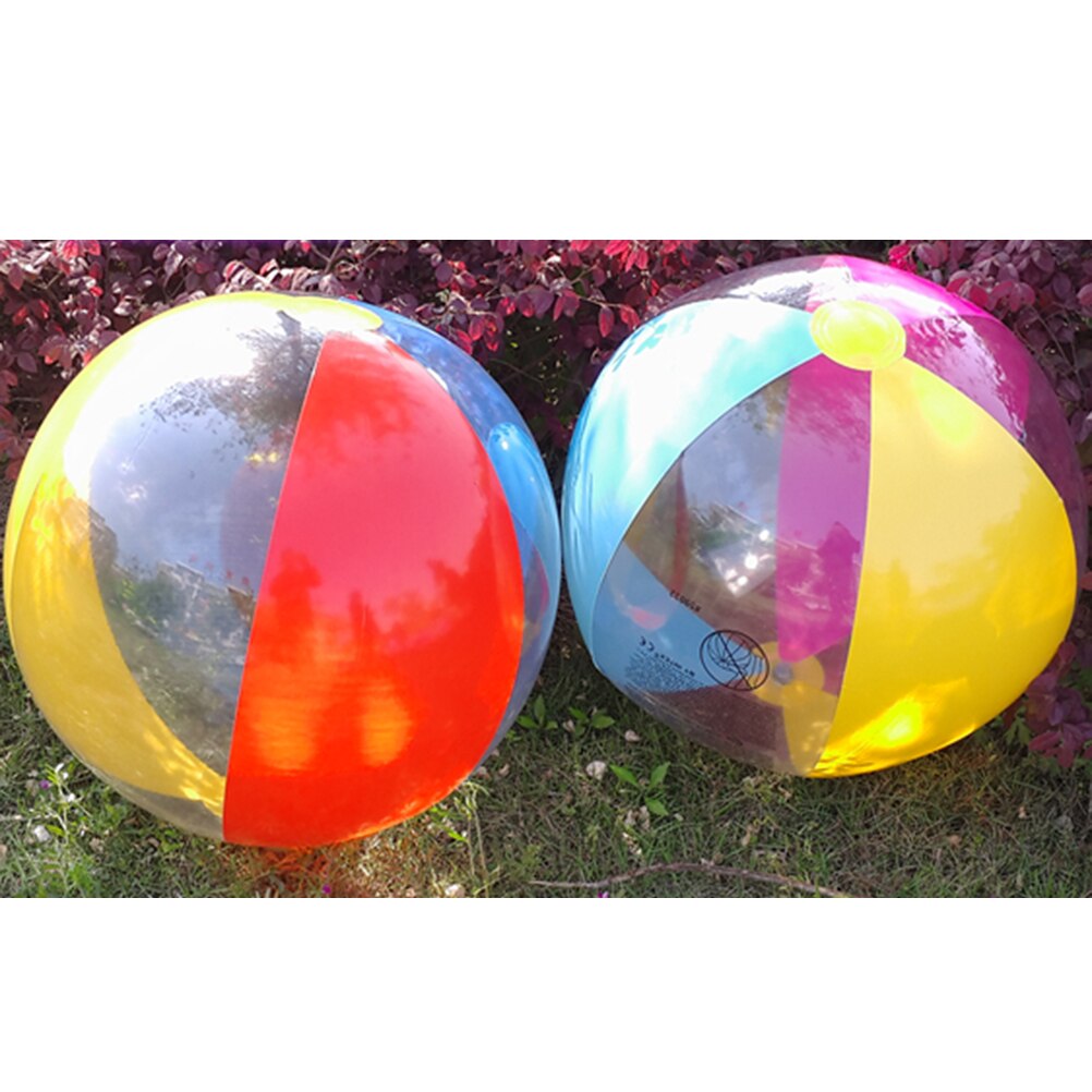 61cm PVC Air Inflation Strand Ball Stress Relief Spielen Spielzeug Baby Kinder Weichen Ball für sandy strand spielen (gelegentliche Farbe)