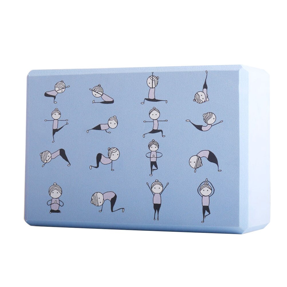 1pc jordbærmønster yoga murstein fortykning fitness yoga murstein yoga dans praksis murstein multi-purpose yoga dans: Blå