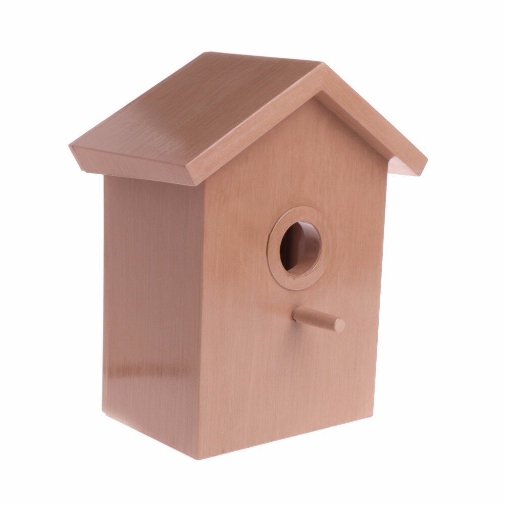 Casa para pájaros golondrinas, nido artesanal, decoración para el hogar, caja para cacatúas de cría al aire libre, techo de , suministros para aves, C42
