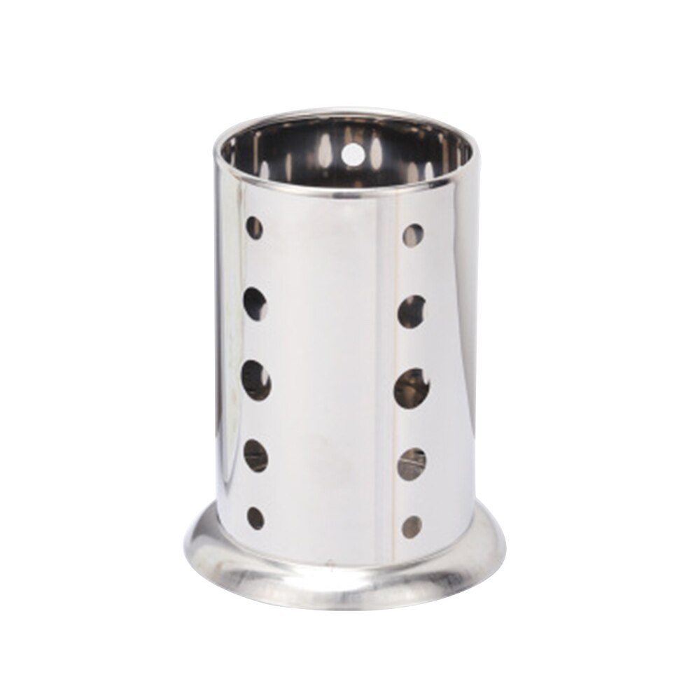 Acier inoxydable suspendus porte-couverts égouttoir cuillère fourchette baguettes de rangement panier Rack cuisine accessoires outils organisateur: 02
