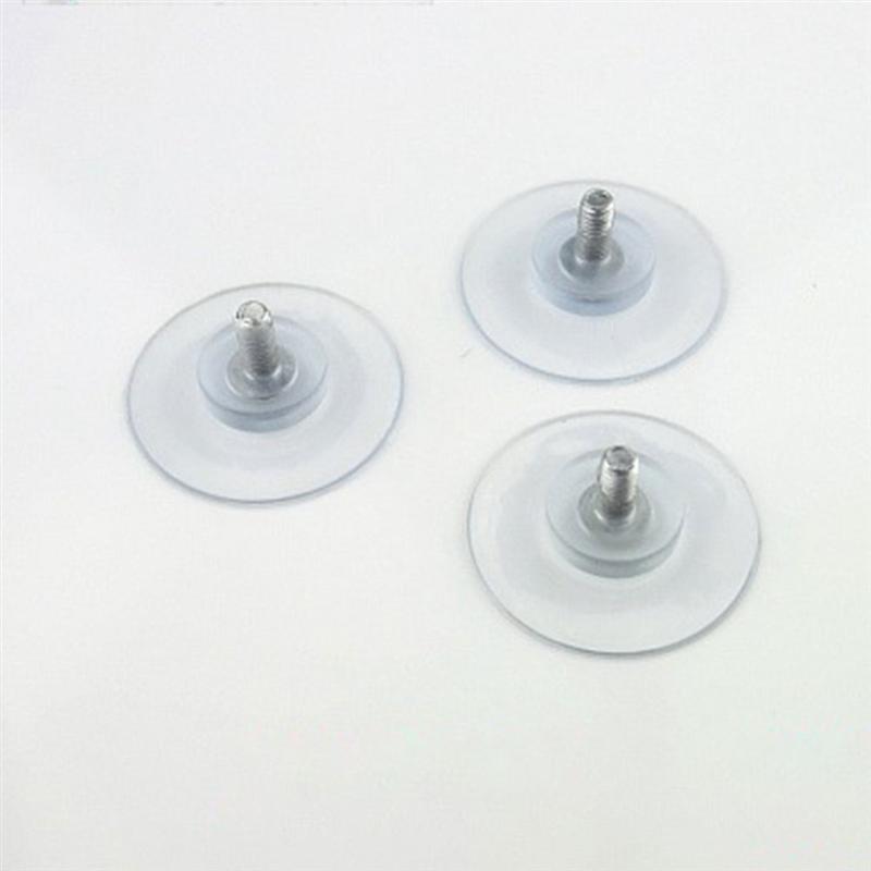 6 stk 4mm møbel skrivebord glass pvc gjennomsiktig anti-kollisjon sugekopper sugehengeputer med skruer til glassbord
