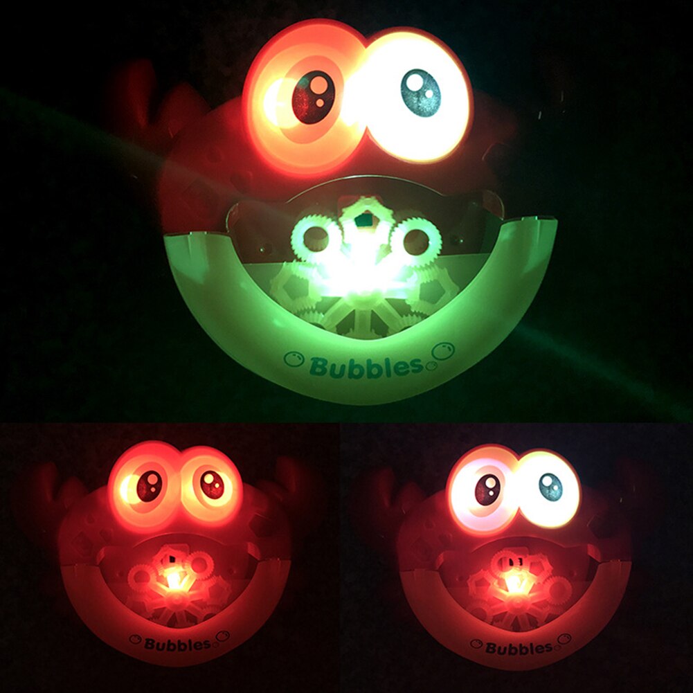 Bubble Crabs LED Light Music Baby Bath Toys Kids Pool Swimming Bathtub Soap Machine Automatic Bubble Funny Crab BathToy