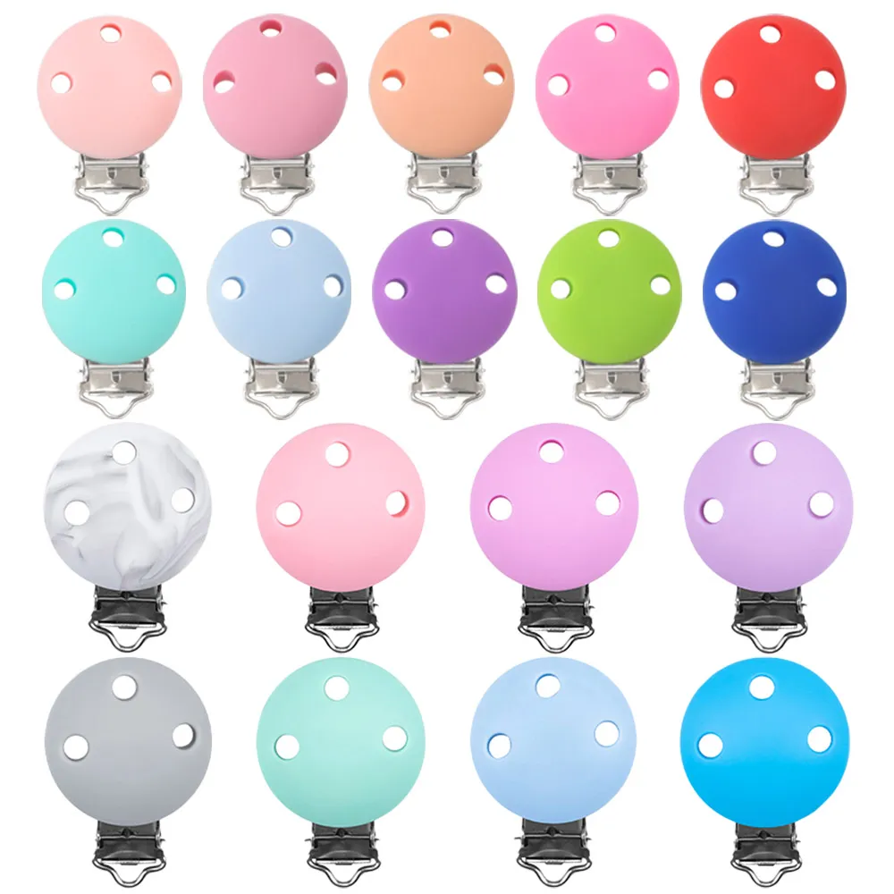 LOFCA 3Pcs/Lot Silicone Clips Round Heart Shaped Clips jewelry creation clip Tools clips for Necklace Jewelry Accessories