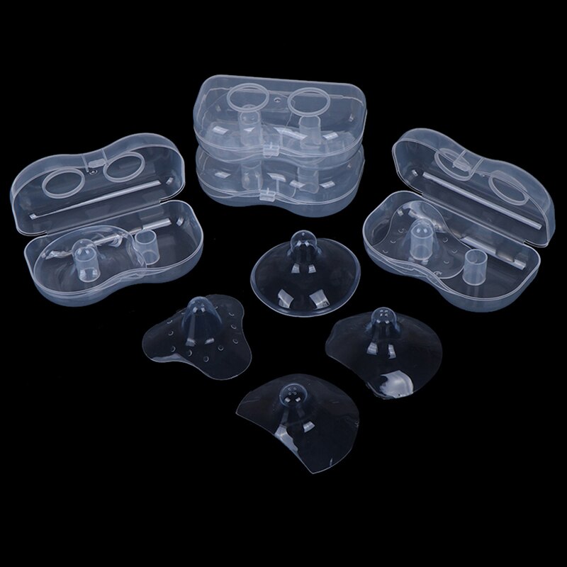 2pcs/set Silicone Nipple Protectors Feeding Mothers Nipple Shields Protection Cover Breastfeeding