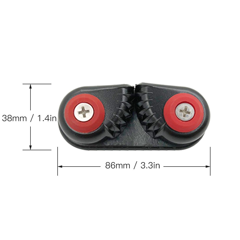2 stuks kajak cam-cleats boot kano zeilboot jol aluminium cam-cleats snelle instap kajak-cleats kunststof basis voorkomt krassen