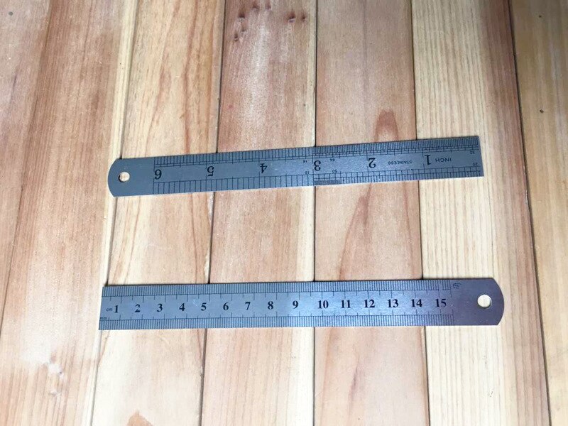 1PCS 15cm Measuring Straight Tool Promotional Stationery Student Prize Stainless Steel Student Art Office Rule