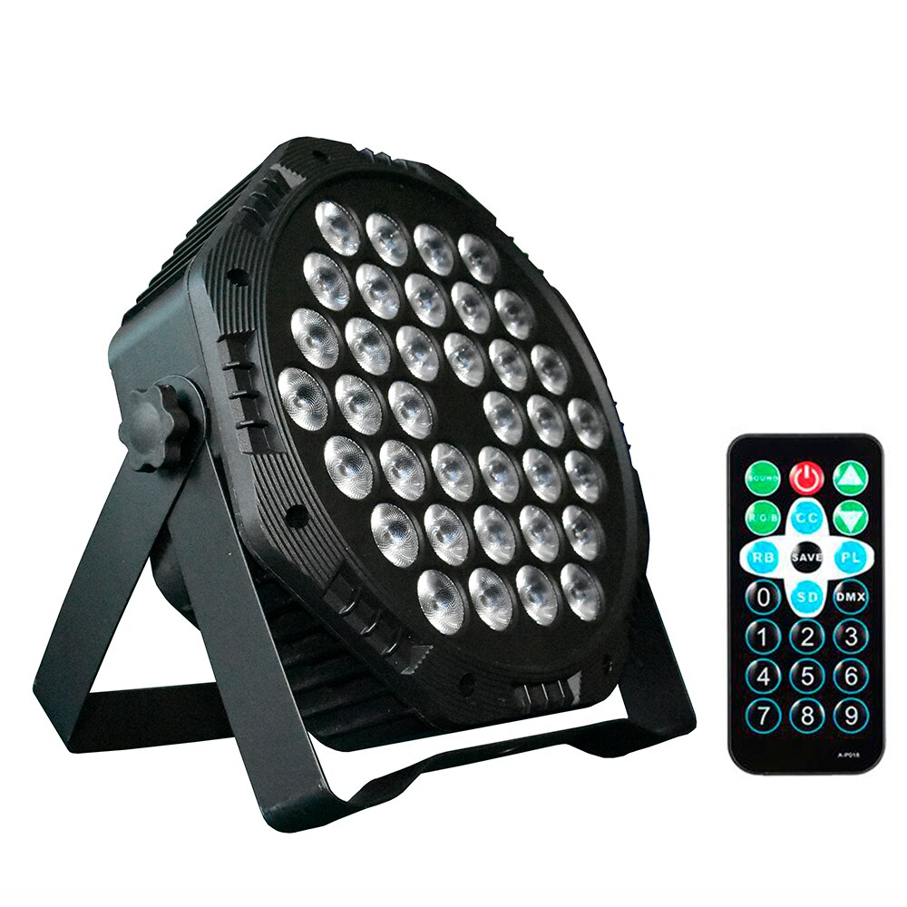 LED Par Commercial Lighting Stage Par Led 36W RGBWA Disco Strobe Light DMX512 Disco Christmas Lights Stage dj: 36LED remote control / UK plug