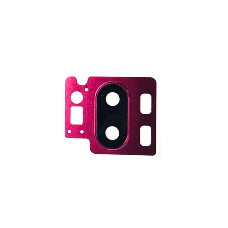 Capa de anel para lentes de câmera traseira com lente de vidro, para lg g7 thinq g710 prata/preto/azul/vermelho