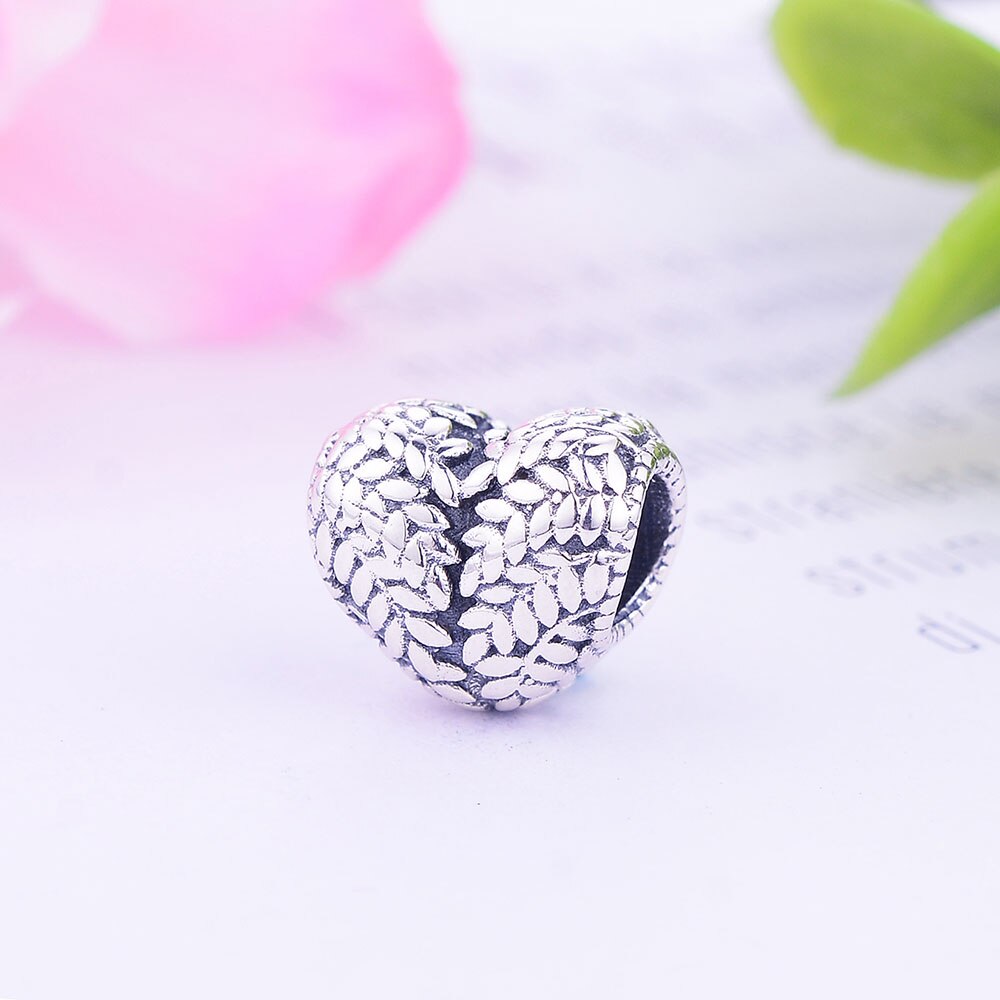 Berloque Real 925 Sterling Zilver Korrels Hart Bedels Kralen Fit Originele Bedels Armbanden Sieraden Maken Voor Vrouwen