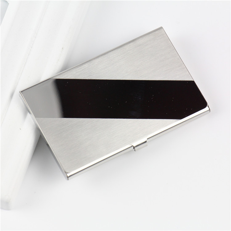 Exquisite Aluminum Antimagnetic Card Holder Women Men Metal Credit Card Business Card Holders Simple Purse Wallet