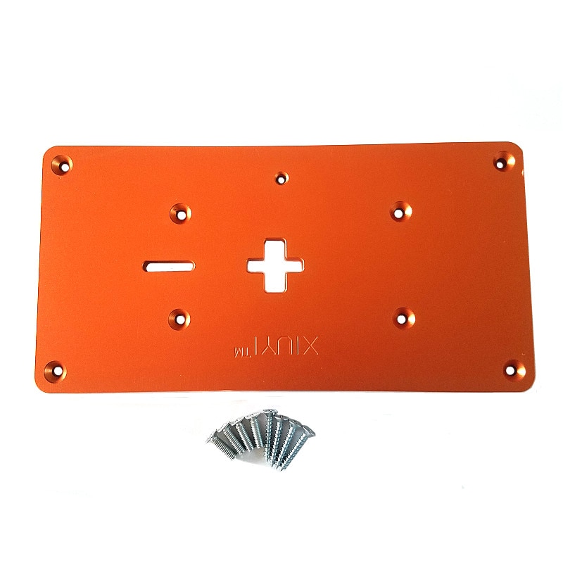 Aluminum Electric Jig Saw Flip Board Router Table Insert Plate for Jig Saw Woodworking Work Benches